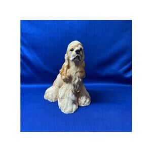 Encore Living Stone Fawn Cocker Spaniel Realistic Figurine